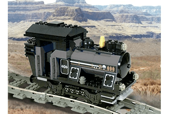 LEGO Small Train Engine Gray (KT307-1) set, 2001