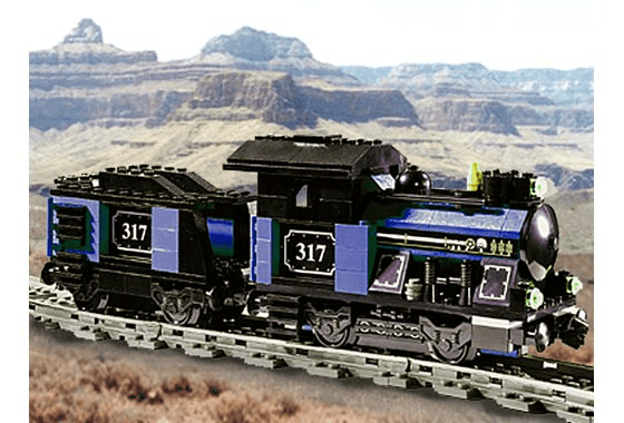 LEGO Small Train Engine with Tender Blue (KT403-1) set, 2001