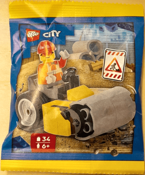 LEGO Worker with Steamroller paper bag (L0002225-1) set, 2026
