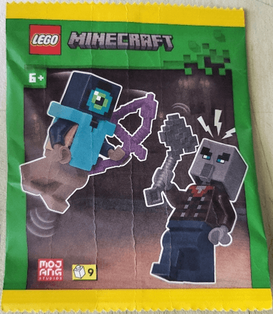 Hero with Illager paper bag