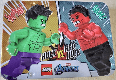 LEGO Hulk vs. Red Hulk metal box (L0002278-1) set, 2026