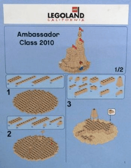 Sand Castle - Ambassador Class 2010 (LEGOLAND California Ambassador Pass Exclusive)