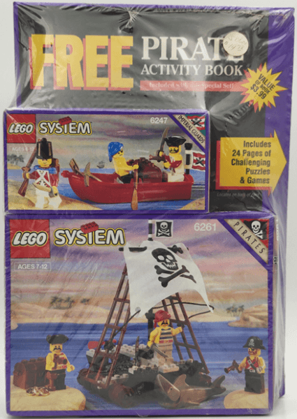 LEGO Pirates Bundle Pack (Sets 6247 and 6261 with Activity Book) (VP31-1) set, 1992