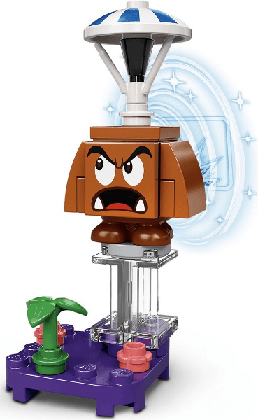 LEGO Parachute Goomba, Super Mario, Series 2 (Complete Set) (char02-5) set, 2021