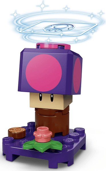 LEGO Poison Mushroom, Super Mario, Series 2 (Complete Set) (char02-7) set, 2021