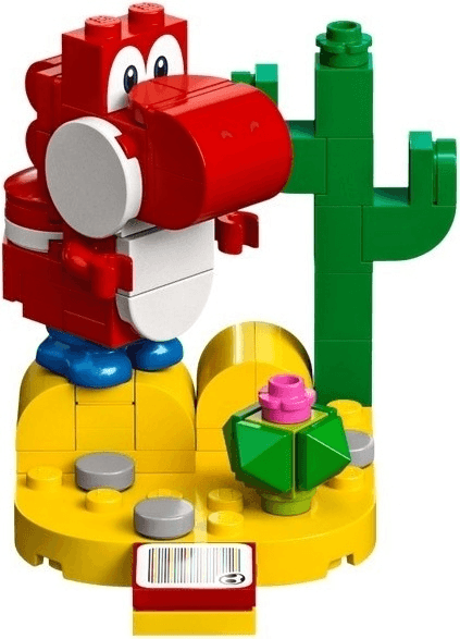 LEGO Red Yoshi, Super Mario, Series 5 (Complete Set) (char05-1) set, 2022