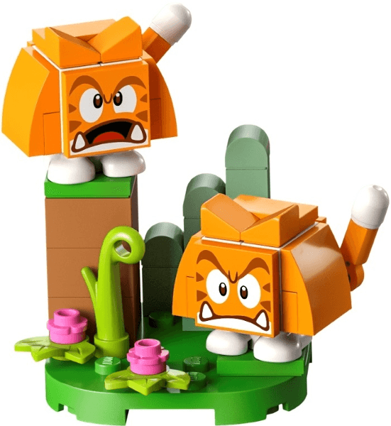 LEGO Cat Goombas, Super Mario, Series 6 (Complete Set) (char06-8) set, 2023