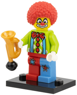 LEGO Circus Clown, Series 1 (Complete Set with Stand and Accessories) (col01-4) set