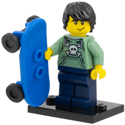 LEGO Skater, Series 1 (Complete Set with Stand and Accessories) (col01-6) set
