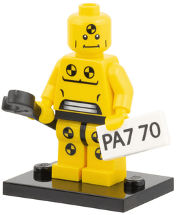 LEGO Demolition Dummy, Series 1 (Complete Set with Stand and Accessories) (col01-8) set