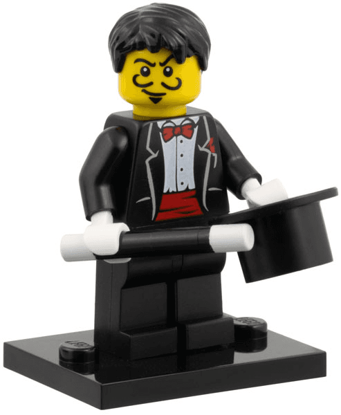 LEGO Magician, Series 1 (Complete Set with Stand and Accessories) (col01-9) set, 2010