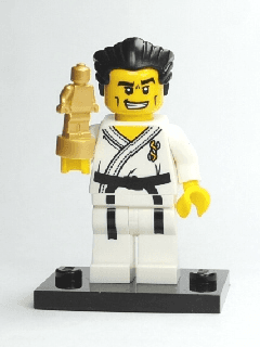 LEGO Karate Master, Series 2 (Complete Set with Stand and Accessories) (col02-14) set, 2010