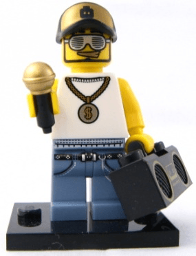 LEGO Rapper, Series 3 (Complete Set with Stand and Accessories) (col03-15) set, 2011