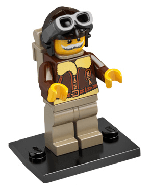LEGO Pilot, Series 3 (Complete Set with Stand and Accessories) (col03-2) set, 2011