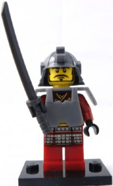 LEGO Samurai Warrior, Series 3 (Complete Set with Stand and Accessories) (col03-4) set, 2011