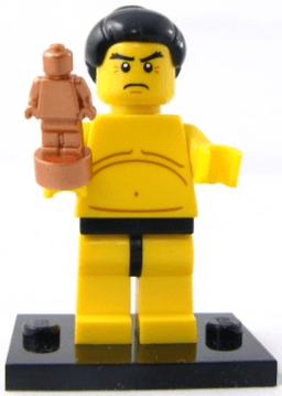 Sumo Wrestler, Series 3 (Complete Set with Stand and Accessories)