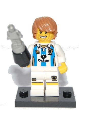 LEGO Soccer Player, Series 4 (Complete Set with Stand and Accessories) (col04-11) set, 2011