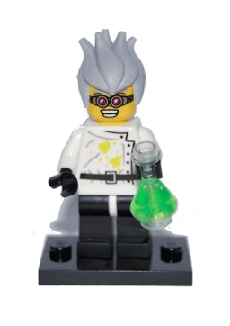Crazy Scientist, Series 4 (Complete Set with Stand and Accessories)