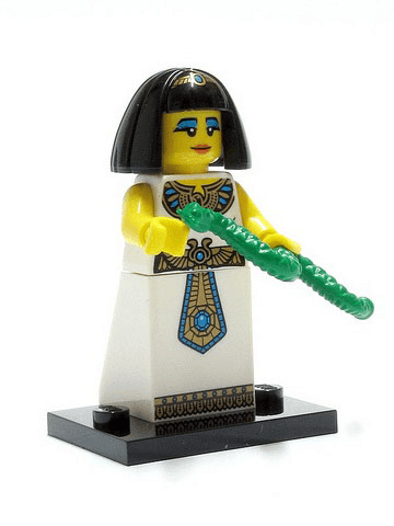 LEGO Egyptian Queen, Series 5 (Complete Set with Stand and Accessories) (col05-14) set, 2011