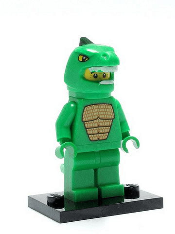 LEGO Lizard Man, Series 5 (Complete Set with Stand and Accessories) (col05-6) set, 2011