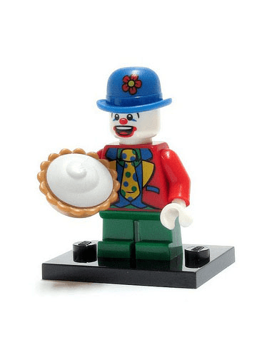 LEGO Small Clown, Series 5 (Complete Set with Stand and Accessories) (col05-9) set, 2011