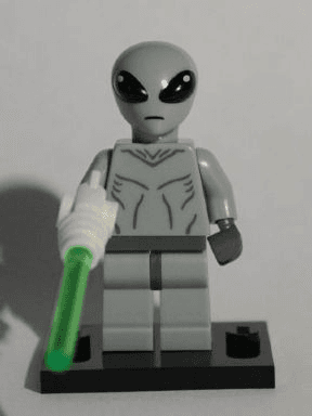 LEGO Classic Alien, Series 6 (Complete Set with Stand and Accessories) (col06-1) set, 2012