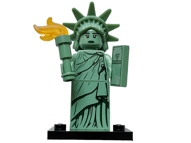 LEGO Lady Liberty, Series 6 (Complete Set with Stand and Accessories) (col06-4) set, 2012