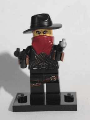 LEGO Bandit, Series 6 (Complete Set with Stand and Accessories) (col06-5) set, 2012