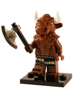LEGO Minotaur, Series 6 (Complete Set with Stand and Accessories) (col06-8) set, 2012