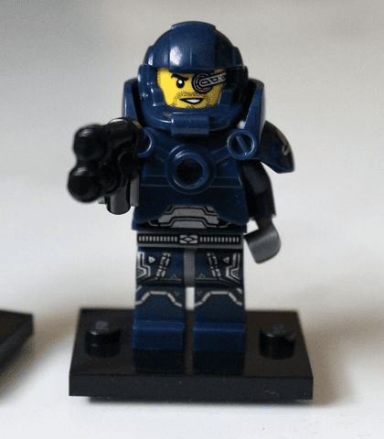 LEGO Galaxy Patrol, Series 7 (Complete Set with Stand and Accessories) (col07-8) set, 2012