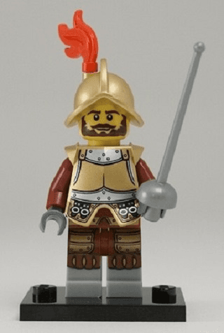 LEGO Conquistador, Series 8 (Complete Set with Stand and Accessories) (col08-2) set, 2012