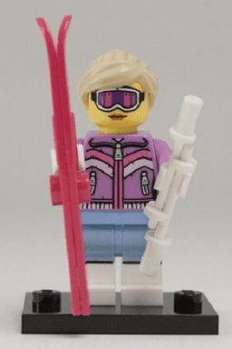 Downhill Skier, Series 8 (Complete Set with Stand and Accessories)