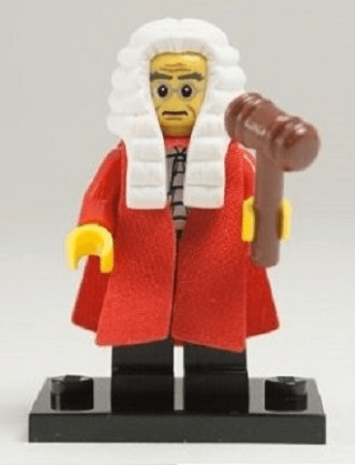 LEGO Judge, Series 9 (Complete Set with Stand and Accessories) (col09-10) set, 2013