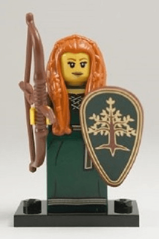 LEGO Forest Maiden, Series 9 (Complete Set with Stand and Accessories) (col09-15) set, 2013