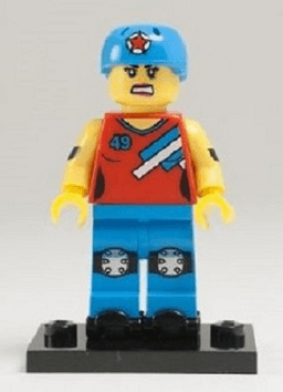 Roller Derby Girl, Series 9 (Complete Set with Stand and Accessories)