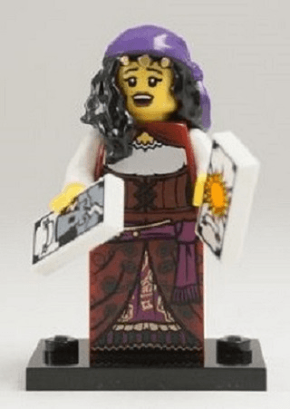 LEGO Fortune Teller, Series 9 (Complete Set with Stand and Accessories) (col09-9) set, 2013