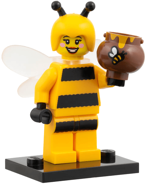 LEGO Bumblebee Girl, Series 10 (Complete Set with Stand and Accessories) (col10-7) set, 2013