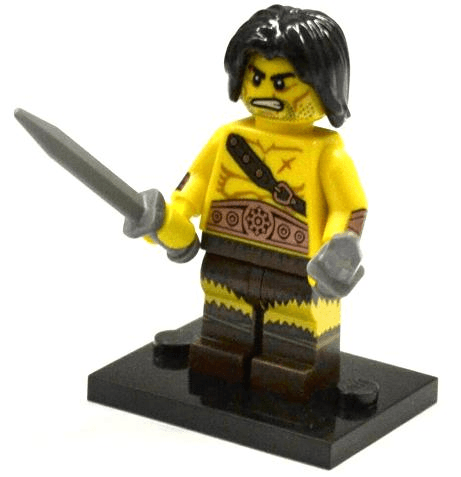 LEGO Barbarian, Series 11 (Complete Set with Stand and Accessories) (col11-1) set, 2013