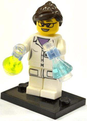 LEGO Scientist, Series 11 (Complete Set with Stand and Accessories) (col11-11) set, 2013
