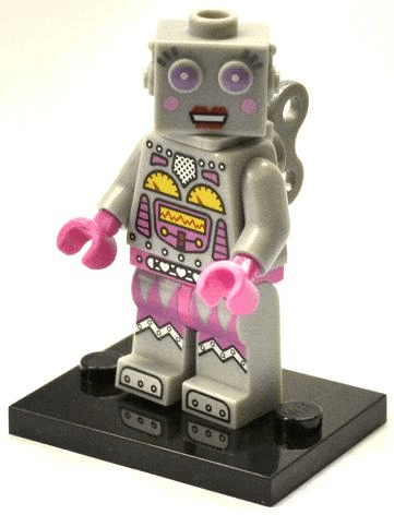 LEGO Lady Robot, Series 11 (Complete Set with Stand and Accessories) (col11-16) set, 2013