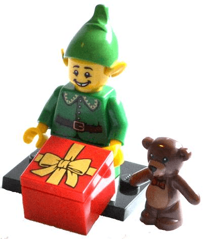 LEGO Holiday Elf, Series 11 (Complete Set with Stand and Accessories) (col11-7) set, 2013