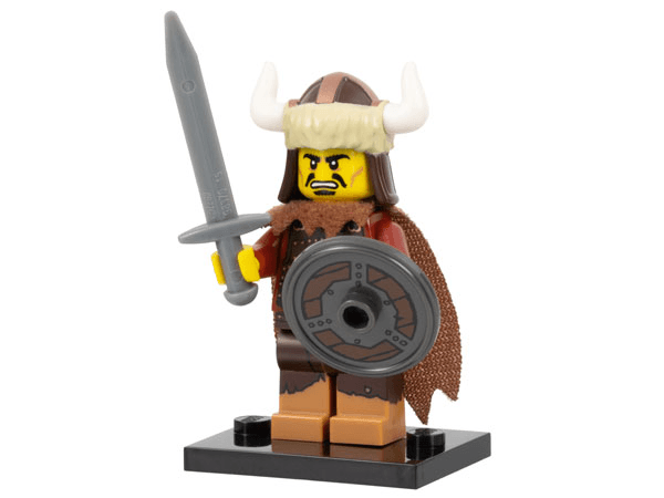 LEGO Hun Warrior, Series 12 (Complete Set with Stand and Accessories) (col12-2) set, 2014