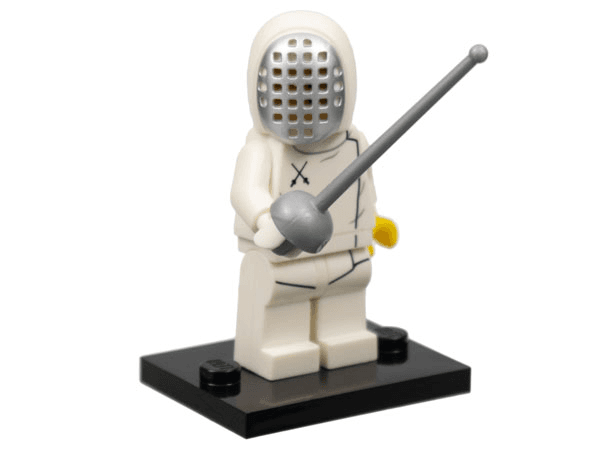 LEGO Fencer, Series 13 (Complete Set with Stand and Accessories) (col13-11) set, 2015