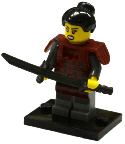 LEGO Samurai, Series 13 (Complete Set with Stand and Accessories) (col13-12) set, 2015