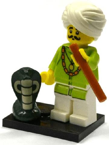 LEGO Snake Charmer, Series 13 (Complete Set with Stand and Accessories) (col13-4) set, 2015