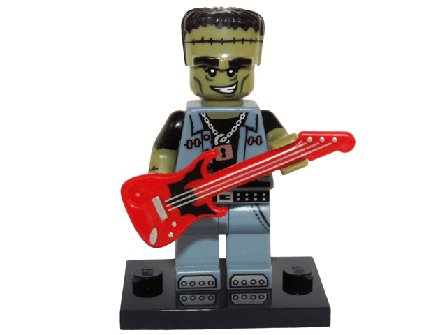 LEGO Monster Rocker, Series 14 (Complete Set with Stand and Accessories) (col14-12) set, 2015