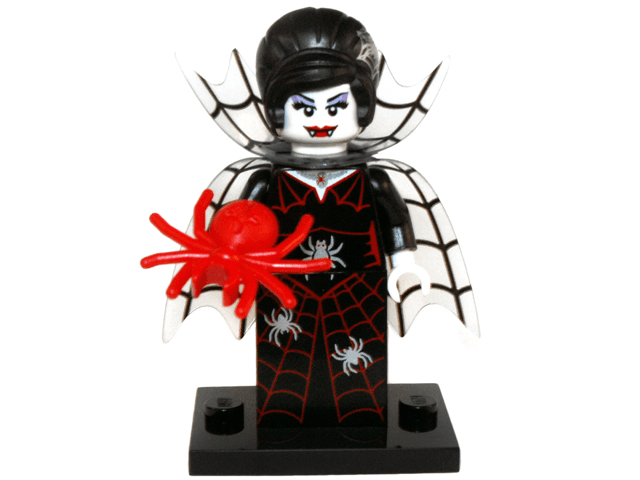 LEGO Spider Lady, Series 14 (Complete Set with Stand and Accessories) (col14-16) set, 2015