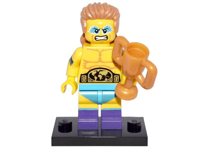 LEGO Wrestling Champion, Series 15 (Complete Set with Stand and Accessories) (col15-14) set, 2016