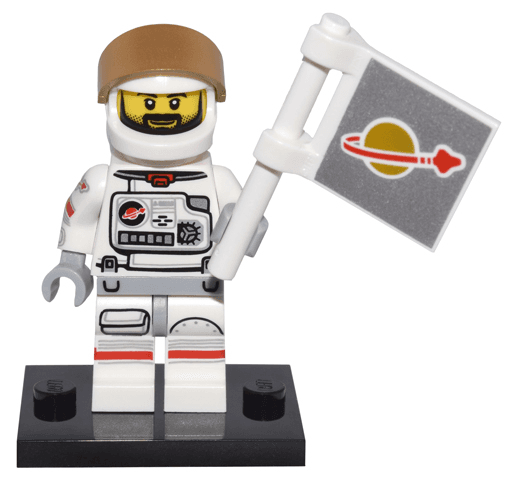 LEGO Astronaut, Series 15 (Complete Set with Stand and Accessories) (col15-2) set, 2016