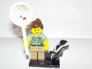 LEGO Animal Control, Series 15 (Complete Set with Stand and Accessories) (col15-8) set, 2016